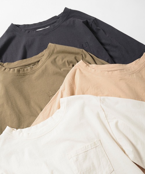 Crisp（クリスプ）の「ルーズポケットTシャツ（Tシャツ/カットソー・レディース・ベージュ/ブラック/カーキ/アイボリー・FREE）」の21枚目の写真