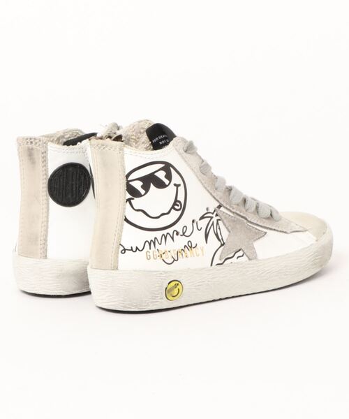 GOLDEN GOOSE Kids Francy sneakers/white leather-suede star-summer