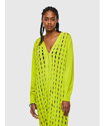 DIESEL | レディース ニット ロングカーディガン シースルー コットン(カーディガン/ボレロ)