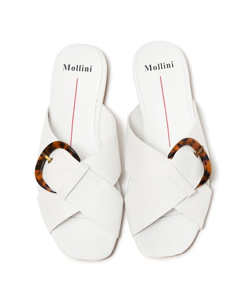 Mollini(モリーニ)の「Mollini AYSORY-MO (モリーニ )(サンダル・レディース・ホワイト/ナチュラル・38/37)」の7枚目の写真