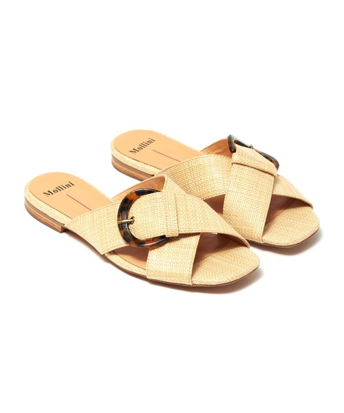 Mollini(モリーニ)の「Mollini AYSORY-MO (モリーニ )(サンダル・レディース・ホワイト/ナチュラル・38/37)」の9枚目の写真