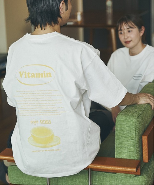 JOURNAL STANDARD(ジャーナルスタンダード)の「【MISHIMA MART/ミシママート】supplementaly Tシャツ(Tシャツ/カットソー・メンズ・ブラック/ネイビー/イエロー/グリーン・MEDIUM/LARGE/X-LARGE)」の4枚目の写真