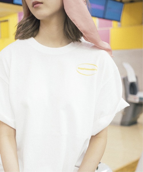 JOURNAL STANDARD(ジャーナルスタンダード)の「【MISHIMA MART/ミシママート】supplementaly Tシャツ(Tシャツ/カットソー・メンズ・ブラック/ネイビー/イエロー/グリーン・MEDIUM/LARGE/X-LARGE)」の9枚目の写真