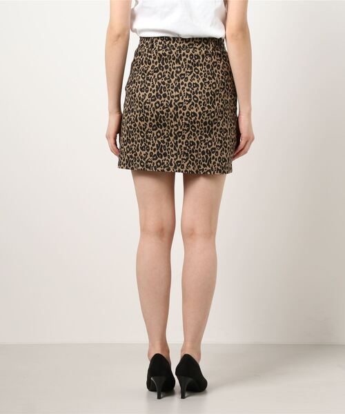 SPIGA（スピーガ）の「ヒョウ柄インナーPSK（スカート・レディース・グレー/キャメル・SMALL/MEDIUM）」の3枚目の写真