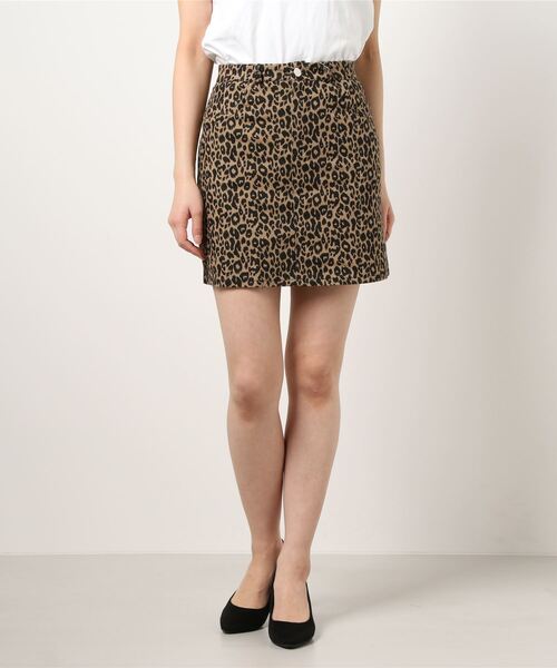 SPIGA（スピーガ）の「ヒョウ柄インナーPSK（スカート・レディース・グレー/キャメル・SMALL/MEDIUM）」の12枚目の写真