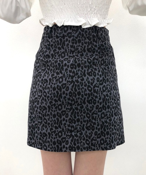 SPIGA（スピーガ）の「ヒョウ柄インナーPSK（スカート・レディース・グレー/キャメル・SMALL/MEDIUM）」の10枚目の写真