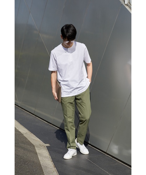 NAVY(ネイビー)の「マジかる ヘンリーネック半袖Tシャツ(Tシャツ/カットソー・メンズ・ホワイト/ベージュ/ブラック・M/L/XL)」の20枚目の写真