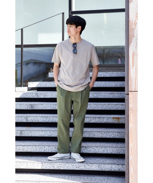 NAVY(ネイビー)の「マジかる ヘンリーネック半袖Tシャツ(Tシャツ/カットソー・メンズ・ホワイト/ベージュ/ブラック・M/L/XL)」の7枚目の写真