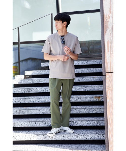 NAVY(ネイビー)の「マジかる ヘンリーネック半袖Tシャツ(Tシャツ/カットソー・メンズ・ホワイト/ベージュ/ブラック・M/L/XL)」の11枚目の写真