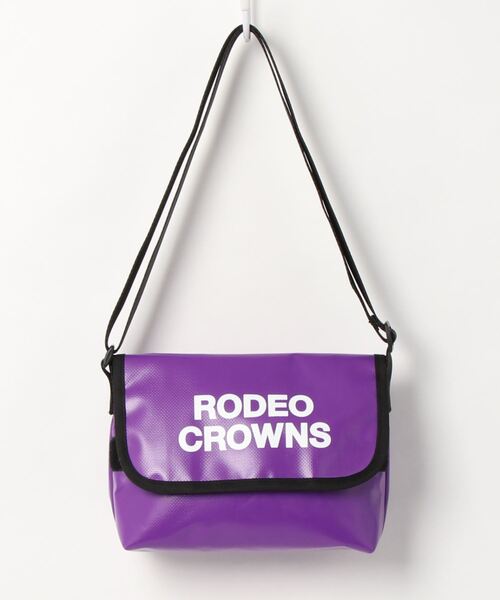 Rodeo Crowns（ロデオクラウンズ）の「【RODEO CROWNS/ロデオクラウンズ】 TARPAULIN FLAP SHOULDER（ショルダーバッグ・レディース・パープル/オレンジ・FREE）」の2枚目の写真