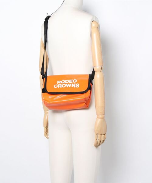 Rodeo Crowns（ロデオクラウンズ）の「【RODEO CROWNS/ロデオクラウンズ】 TARPAULIN FLAP SHOULDER（ショルダーバッグ・レディース・パープル/オレンジ・FREE）」の6枚目の写真
