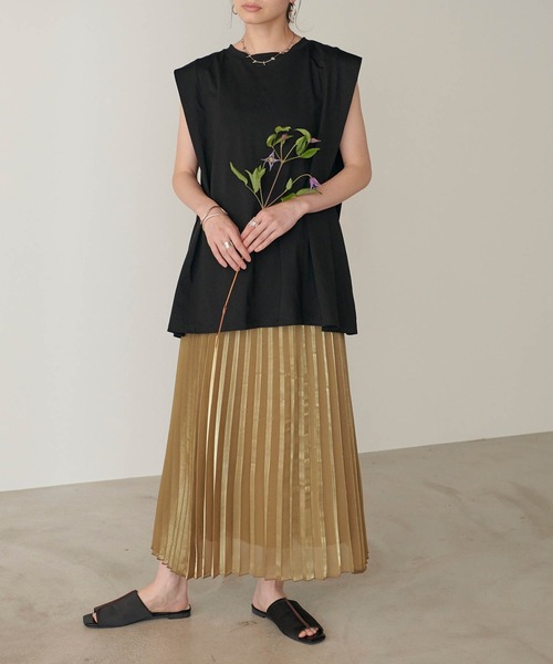 forksy.（フォルクシー）の「【forksy.】オープントゥパイピングサンダル　サテン/麻風素材/スムースレザーレザー（サンダル・レディース・ブラック/ベージュ/ブラウン/アイボリー/ブラック系その他/ベージュ系その他/キナリ/ブラック系その他2・S/M/L）」の18枚目の写真