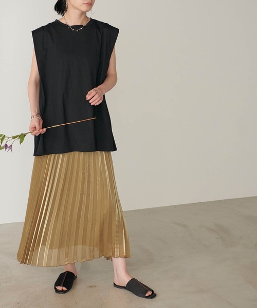 forksy.（フォルクシー）の「【forksy.】オープントゥパイピングサンダル　サテン/麻風素材/スムースレザーレザー（サンダル・レディース・ブラック/ベージュ/ブラウン/アイボリー/ブラック系その他/ベージュ系その他/キナリ/ブラック系その他2・S/M/L）」の14枚目の写真