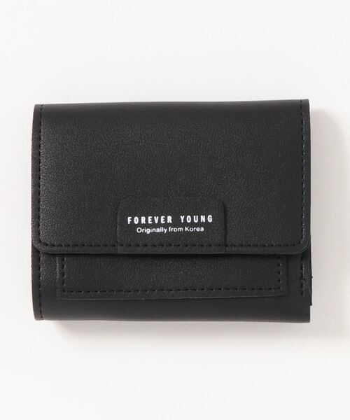 Burner（バーナー）の「【OKUOKU　0909】韓国風 三つ折り ミニウォレット（FOREVER YOUNG）（財布・レディース・ブルー/レッド/ピンク/ブラック/イエロー/ブラウン・FREE）」の16枚目の写真