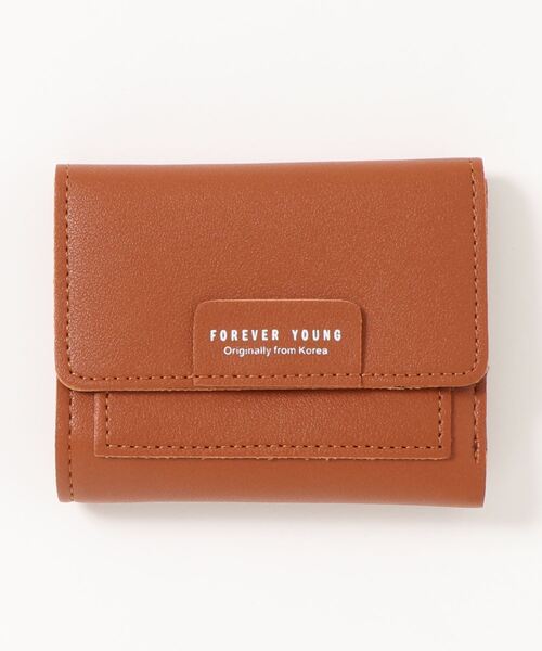 Burner（バーナー）の「【OKUOKU　0909】韓国風 三つ折り ミニウォレット（FOREVER YOUNG）（財布・レディース・ブルー/レッド/ピンク/ブラック/イエロー/ブラウン・FREE）」の15枚目の写真