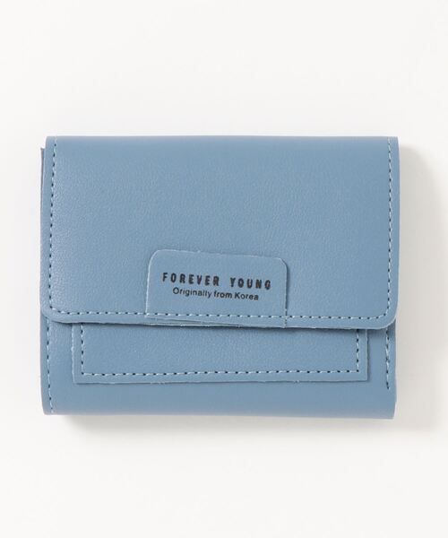Burner（バーナー）の「【OKUOKU　0909】韓国風 三つ折り ミニウォレット（FOREVER YOUNG）（財布・レディース・ブルー/レッド/ピンク/ブラック/イエロー/ブラウン・FREE）」の14枚目の写真