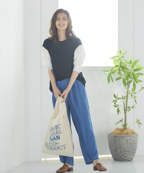 LIPSTAR（リップスター）の「≪Lilas Campbell／リラキャンベル≫エコバッグ（ハンドバッグ・レディース・ブルー系その他/レッド系その他・FREE）」の7枚目の写真