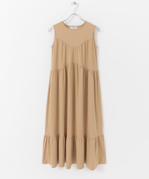 UR Lab.（アーバンリサーチラボ）の「ティアードマキシワンピース（ワンピース・レディース・ブルー/ライトカーキ/ベージュ・FREE）」の9枚目の写真