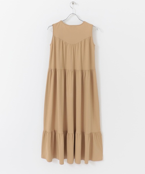 UR Lab.（アーバンリサーチラボ）の「ティアードマキシワンピース（ワンピース・レディース・ブルー/ライトカーキ/ベージュ・FREE）」の11枚目の写真
