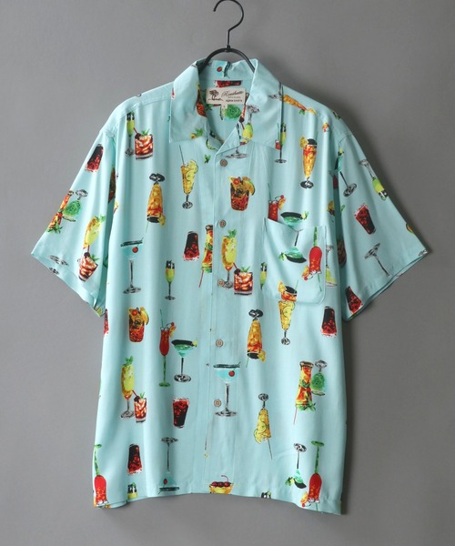 SITRY（シトリー）の「レーヨン 総柄 オープンカラー アロハシャツ（シャツ/ブラウス・メンズ・ブルー系その他2/ブラック系その他5/ブラック系その他4/ブルー系その他3/ブルー系その他4/グリーン系その他3/ブルー系その他6/ベージュ系その他3/ブルー系その他5/ベージュ系その他2/グリーン系その他2/ホワイト系その他/ブラック系その他/グレー系その他/グリーン系その他/ブルー系その他/イエロー系その他/ピンク系その他/オレンジ系その他/ホワイト系その他2/ブラック系その他2/ホワイト系その他3/ブラック系その他3・L/S/M/LL）」の14枚目の写真