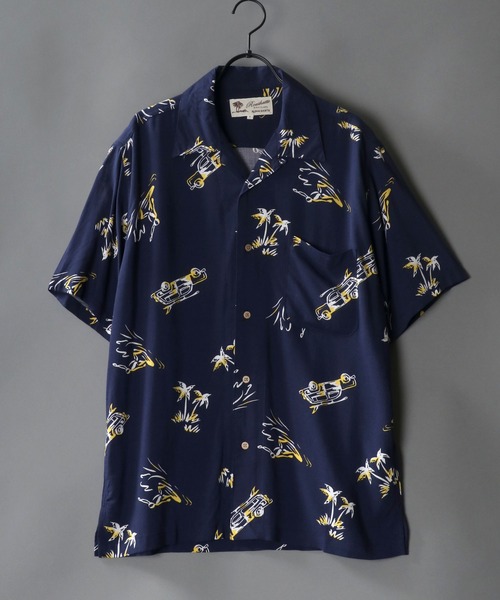 SITRY（シトリー）の「レーヨン 総柄 オープンカラー アロハシャツ（シャツ/ブラウス・メンズ・ブルー系その他2/ブラック系その他5/ブラック系その他4/ブルー系その他3/ブルー系その他4/グリーン系その他3/ブルー系その他6/ベージュ系その他3/ブルー系その他5/ベージュ系その他2/グリーン系その他2/ホワイト系その他/ブラック系その他/グレー系その他/グリーン系その他/ブルー系その他/イエロー系その他/ピンク系その他/オレンジ系その他/ホワイト系その他2/ブラック系その他2/ホワイト系その他3/ブラック系その他3・L/S/M/LL）」の21枚目の写真