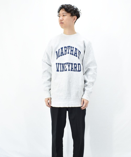 VINTAGE（ヴィンテージ）の「【ヴィンテージ古着】90's FAMOUS リバースタイプ クルーネックスウェット USA製（スウェット・メンズ・グレー・X-LARGE）」の7枚目の写真