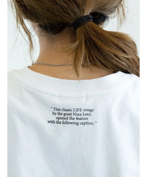 earth music&ecology(アースミュージックアンドエコロジー)の「【WEB限定】LIFE PHOTO Tシャツ *(Tシャツ/カットソー・レディース・オフホワイト・M/L)」の7枚目の写真