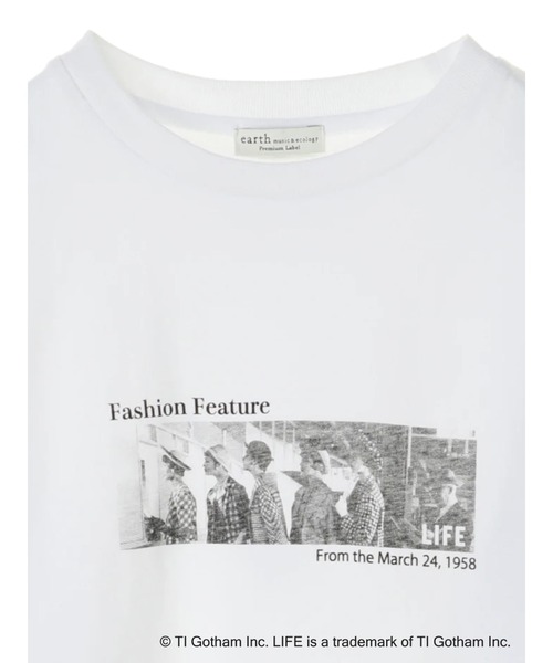 earth music&ecology(アースミュージックアンドエコロジー)の「【WEB限定】LIFE PHOTO Tシャツ *(Tシャツ/カットソー・レディース・オフホワイト・M/L)」の10枚目の写真