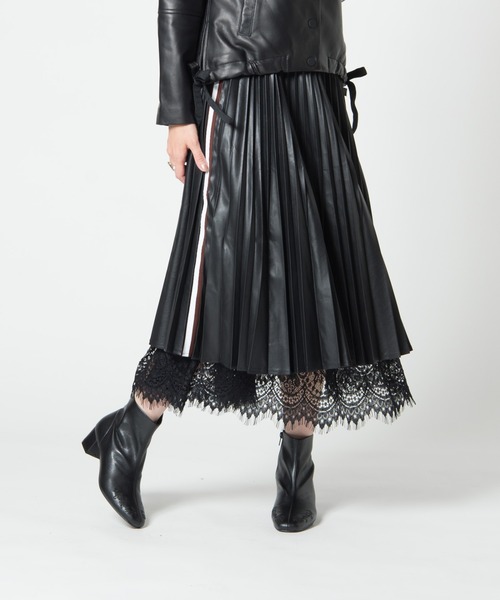 LAYMEE(レイミー)の「Abelia skirt / アベリアスカート(スカート・レディース・ブラック/ベージュ・FREE)」の12枚目の写真