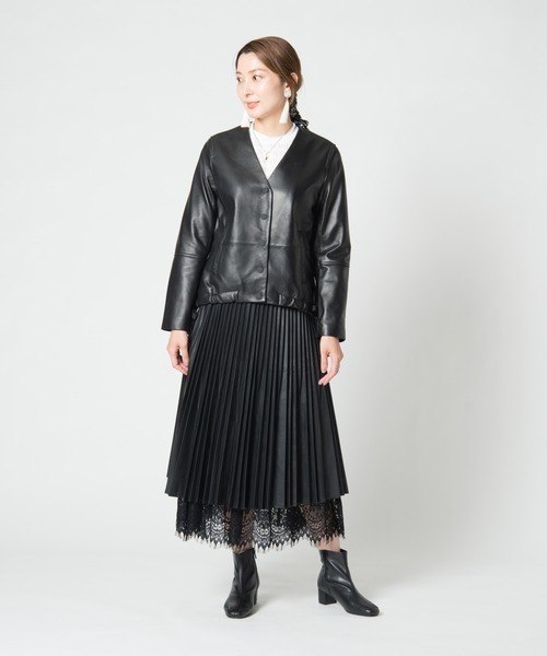 LAYMEE(レイミー)の「Abelia skirt / アベリアスカート(スカート・レディース・ブラック/ベージュ・FREE)」の13枚目の写真