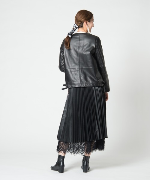 LAYMEE(レイミー)の「Abelia skirt / アベリアスカート(スカート・レディース・ブラック/ベージュ・FREE)」の14枚目の写真