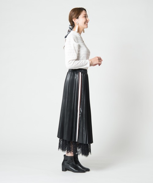 LAYMEE(レイミー)の「Abelia skirt / アベリアスカート(スカート・レディース・ブラック/ベージュ・FREE)」の16枚目の写真