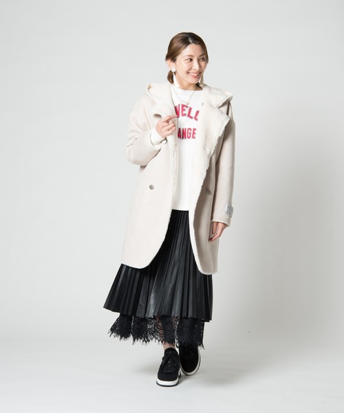 LAYMEE(レイミー)の「Abelia skirt / アベリアスカート(スカート・レディース・ブラック/ベージュ・FREE)」の18枚目の写真