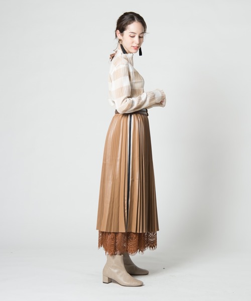 LAYMEE(レイミー)の「Abelia skirt / アベリアスカート(スカート・レディース・ブラック/ベージュ・FREE)」の20枚目の写真