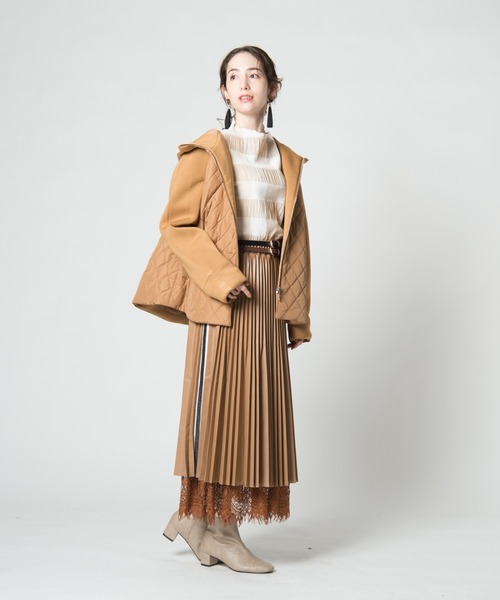 LAYMEE(レイミー)の「Abelia skirt / アベリアスカート(スカート・レディース・ブラック/ベージュ・FREE)」の21枚目の写真