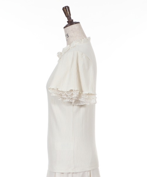 axes femme（アクシーズファム）の「プチスタンドリブインナー（Tシャツ/カットソー・レディース・サックスブルー/キナリ/ピンク/ブラック/ラベンダー・MEDIUM）」の7枚目の写真