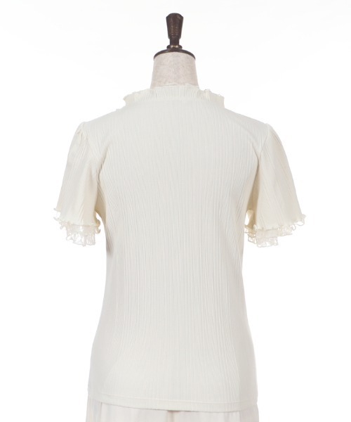 axes femme（アクシーズファム）の「プチスタンドリブインナー（Tシャツ/カットソー・レディース・サックスブルー/キナリ/ピンク/ブラック/ラベンダー・MEDIUM）」の8枚目の写真