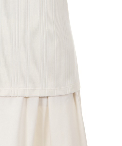 axes femme（アクシーズファム）の「プチスタンドリブインナー（Tシャツ/カットソー・レディース・サックスブルー/キナリ/ピンク/ブラック/ラベンダー・MEDIUM）」の10枚目の写真