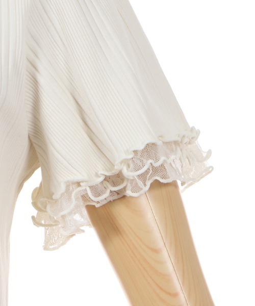 axes femme（アクシーズファム）の「プチスタンドリブインナー（Tシャツ/カットソー・レディース・サックスブルー/キナリ/ピンク/ブラック/ラベンダー・MEDIUM）」の12枚目の写真