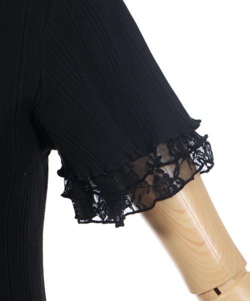 axes femme（アクシーズファム）の「プチスタンドリブインナー（Tシャツ/カットソー・レディース・サックスブルー/キナリ/ピンク/ブラック/ラベンダー・MEDIUM）」の20枚目の写真