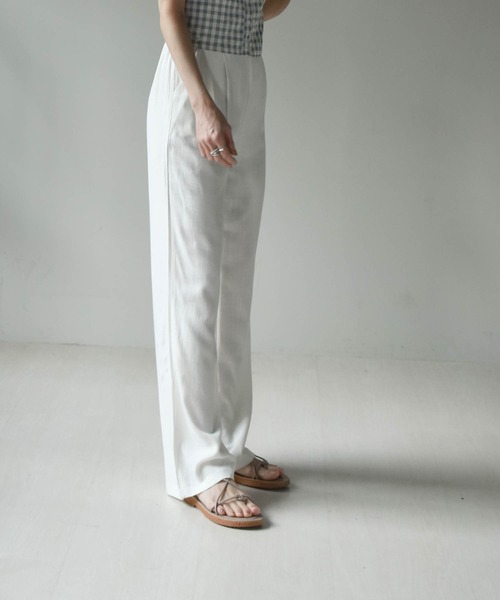 muure（ミュール）の「コットンリネンパンツ（その他パンツ・レディース・ブラック/ベージュ/アイボリー・FREE）」の12枚目の写真