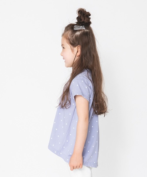 BRANSHES（ブランシェス）の「【UVカット】ドット柄半袖Ｔシャツ（Tシャツ/カットソー・キッズ・ベージュ/ブルーグレー・80ｃｍ/90cm/110cm/100cm/120cm/130cm/140cm/150cm）」の12枚目の写真