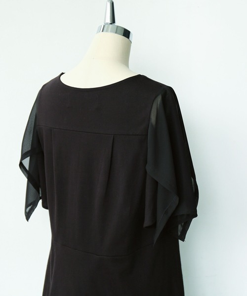 osharewalker（オシャレウォーカー）の「【廃盤】『異素材切替2wayアシメTシャツ』（Tシャツ/カットソー・レディース・ブラック/グレー・1/2）」の17枚目の写真