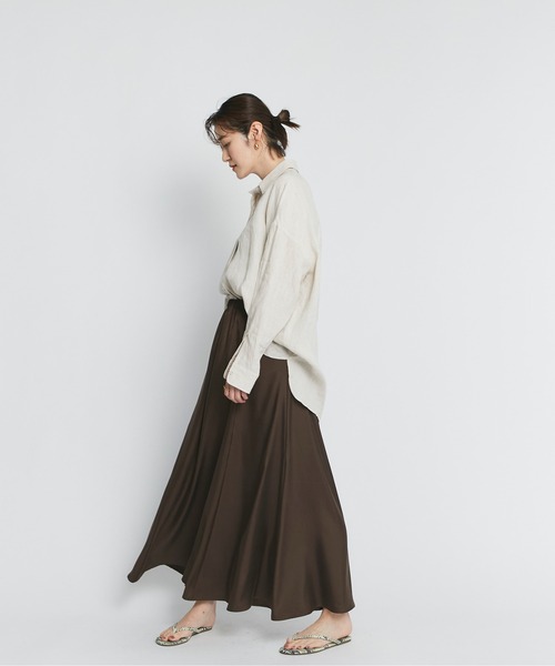 RIVE DROITE（リヴドロワ）の「キュプラ混ウォッシャブルスカート（スカート・レディース・ベージュ/ブラウン/イエロー・38/36）」の20枚目の写真