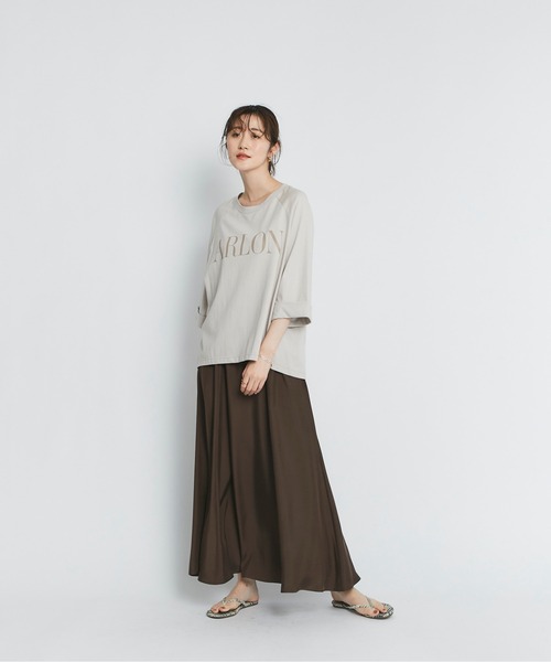 RIVE DROITE（リヴドロワ）の「キュプラ混ウォッシャブルスカート（スカート・レディース・ベージュ/ブラウン/イエロー・38/36）」の21枚目の写真