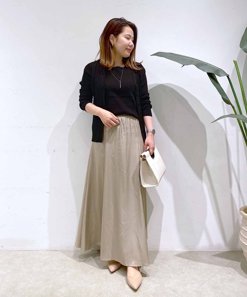 リヴドロワ キュプラバイアススカート ブラック 38 M マキシスカート 美品 リヴドロワ キュプラバイアススカート ブラック 38 M マキシスカート 美品