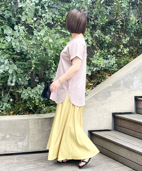 RIVE DROITE（リヴドロワ）の「キュプラ混ウォッシャブルスカート（スカート・レディース・ベージュ/ブラウン/イエロー・38/36）」の14枚目の写真