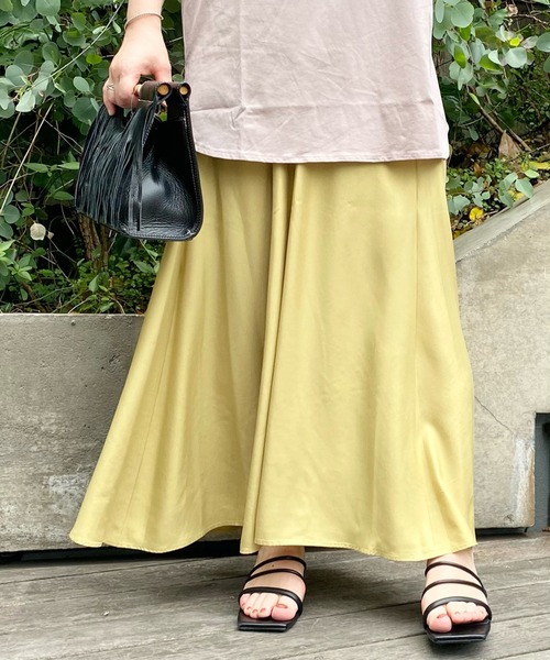 RIVE DROITE（リヴドロワ）の「キュプラ混ウォッシャブルスカート（スカート・レディース・ベージュ/ブラウン/イエロー・38/36）」の11枚目の写真