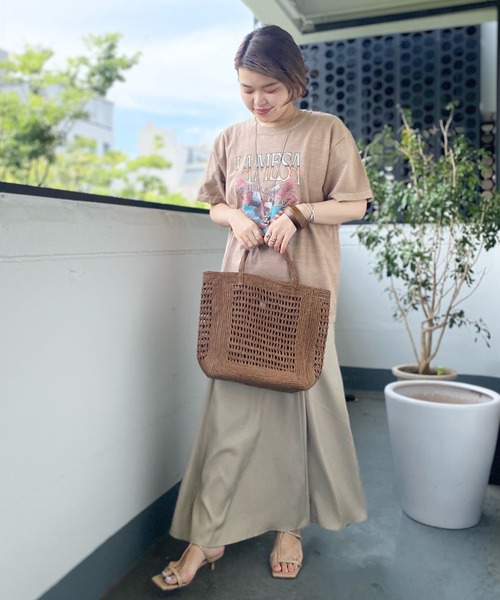 RIVE DROITE（リヴドロワ）の「キュプラ混ウォッシャブルスカート（スカート・レディース・ベージュ/ブラウン/イエロー・38/36）」の18枚目の写真