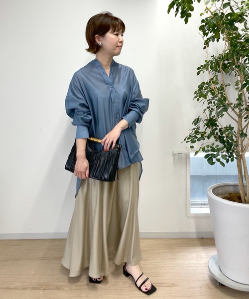 RIVE DROITE（リヴドロワ）の「キュプラ混ウォッシャブルスカート（スカート・レディース・ベージュ/ブラウン/イエロー・38/36）」の17枚目の写真